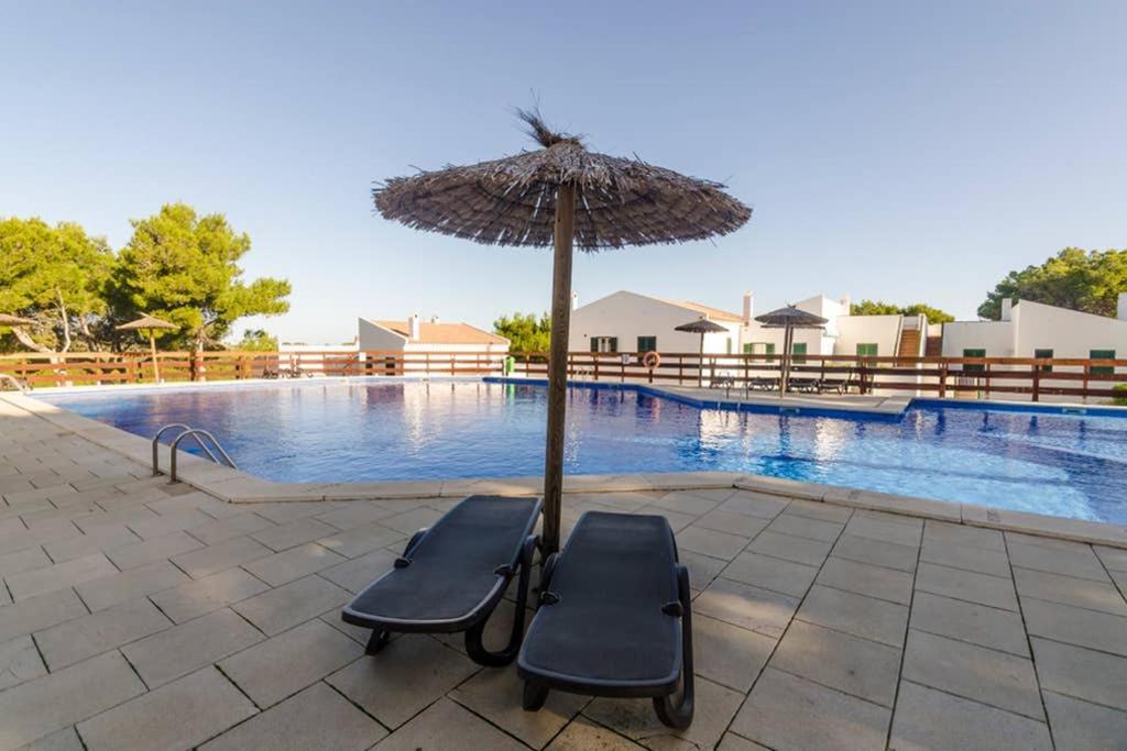 Happy Menorca Apartamento Duplex ,Piscina,Aire Acondicionado,Wiffi Port d'Addaia Exteriör bild